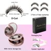 Magnetic False Eyelashes with Applicator, OIHCAZ 2 Pairs Magnetic Lashes