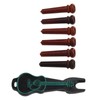 6Pcs Guitar Pin Maple Delicate Professional Acoustic Guitar Bridge Pin