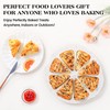 AOTASO Silicone Scone Pan with Metal Reinforced Frame, 8-Cavity Non-Stick
