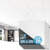 Art3d 12-Pack Smooth Drop Ceiling Tile 2ft x 2ft -