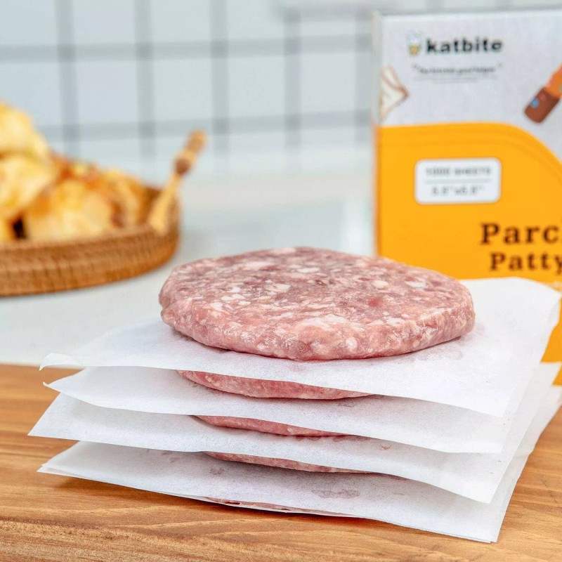 Katbite Hamburger Patty Paper 1000Pcs, 5.5"x5.5" Non 1000 Count (Pack