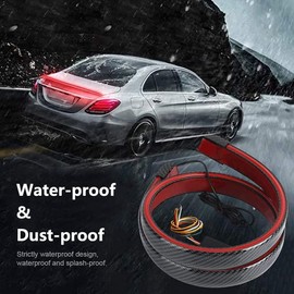 TOTMOX LED Car Tail Brake Light Strip, Rear Roof Trunk Tail Spoiler Wing Lip Tail Signal Brake Light, 125cm/ 50 Inch / 4 Ft, Flexible High Mount Tail Light LED Strip