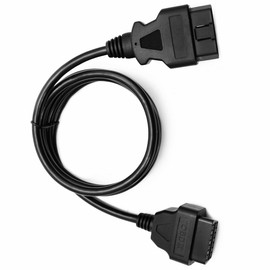 Goliton 4.9ft -1.5m OBD-II OBD2 16 Pin Auto Car Male to Female Extension Cable Diagnostic Extender Cord Adapter