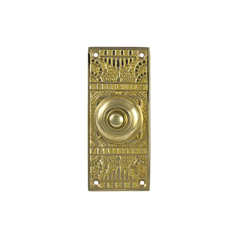 Victorian Style Push Button Brass Doorbell