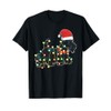 Christmas Lights Scottie Dog Lover Funny Xmas Gift T-Shirt