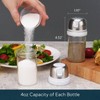 KTCHENDAO 2 in 1 Glass Salt and Pepper Shaker with