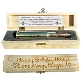 Brass Honcho Real 50 Cal BMG Bullet Pen | Ultra Personlized Gift box
