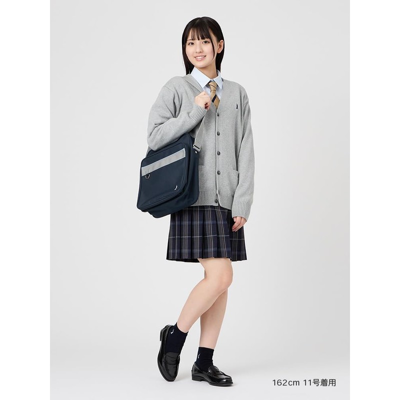 East Boy School Shoulder Bag 209079 Navy x Sax (585),