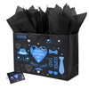 ysmile Extra Large Gift Bag with Wrapping Tissue for Father
