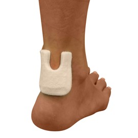 U Shaped Skived Felt Callus Horseshoe Pads - Adhesive Foot Pads That Protect Calluses from Rubbing On Shoes - Skived 1/4" - 25 Pack