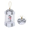 4.7inch Christmas Snowman Scene Hanging Lanterns Battery Operated Lighted Lamp