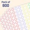 800 Pack, Paper Hole Reinforcement Stickers Labels - 0.25", 5