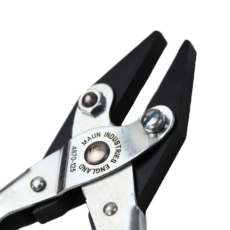Maun 4870-160 Smooth Jaws Flat Nose Parallel Plier 160 mm