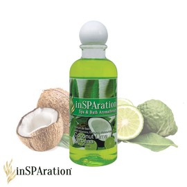inSPAration Spa and Bath Aromatherapy 371X Spa Liquid, 9-Ounce, Coconut Lime Verbena
