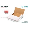 Kayritonz Vinyl Record Shipping Boxes, 12.8"L x 12.8"W x 1"D