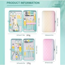 Unbranded Professional 18-Piece Manicure and Pedicure Set with Stainless Steel Tools