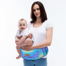 YooxArmor Baby Hip Carrier, Hip Carrier for Baby with Adjustable Waistband Support, Baby Carrier with Hip Seat for Newborn to Toddler Up to 33 Lbs, Baby Holder Carrier with Various Pockets for Dad Mom