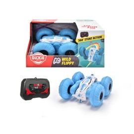 Dickie Toys - RC Car Wild Flippy (Blue) - Remote Controlled Car with Rotation and Flip Function (up to 8 kmh), Toy Car for Children from 6 Years, 201103003