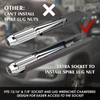 MIXPOWER 8PCS Spline Socket Set,SAE & Metric Lug Nut Key