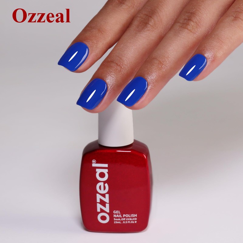 Gel Polish, 0.5 Fl Oz Electric Blue Nail Gel Polish