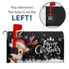 Anyako Merry Christmas Reindeer Black Mailbox Covers Magnetic Standard Size
