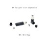 Pack of 5 M8 3-pin plug round connectors, on-site mounted
