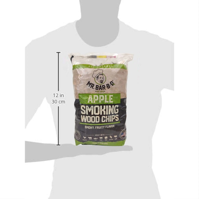 Mr. Bar-B-Q 1.6 lb Apple Smoking Wood Chips for BBQ