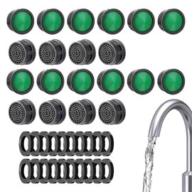 EULAPGOE 20 Pcs Faucet Aerator, Tap Aerator, Faucet Filter, Faucet Limiter, Faucet Aerator with Gasket, Faucet Replacement Parts