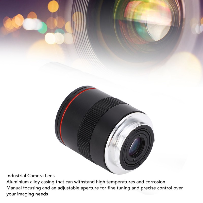 Zoom Industrial Lens 6‑12mm 1/1.8 3MP Manual Focus Lens Aluminium