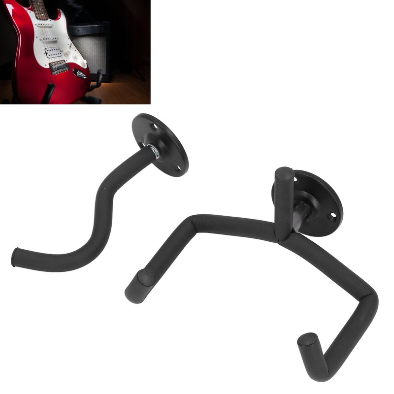 Guitar Wall Mount Hanger Instrument Neck Hook and Mounting Screws