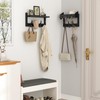Evermagin 29" Coat Rack Wall Mount with Shelf, 4 in