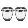 Cubrebocas reutilizable, 2 protectores faciales transparentes con cinturón elástico desmontable,