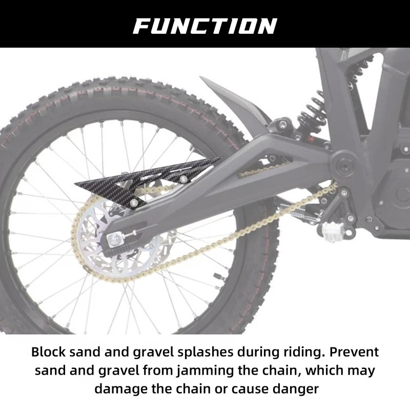 CHANGCHENG Motorcycle Chain Guards Electric Dirt Bike Chain Cover Protector