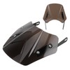 Universal Motorcycle Windshield Wind Deflector Screen W/Mounting Bracket for 5‑7inTawny