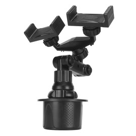 Dualer Handyhalter für Auto Getränkehalter, 360° Drehbare Auto Handyhalterung mit Verstellbarer Basis, Handyhalterung für Galaxy