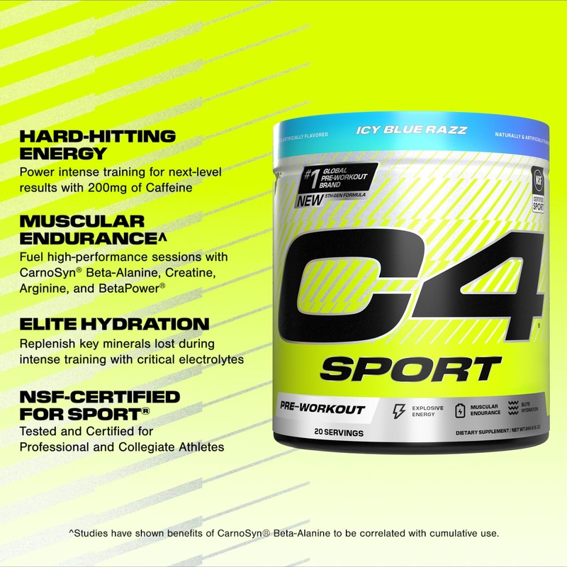 Cellucor C4 Sport Pre Workout Powder - NSF Certified for