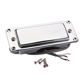 RuiJOTWAT Mini Humbucker LP Guitar Neck Bridge Pickup for Les Paul, Echo Organ, Cigar Box Guitar-Chrome