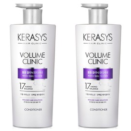 Kerasys Volume Clinic Protein Conditioner, 600ml, 2 pieces / 케라시스 볼륨 클리닉 단백질 컨디셔너, 600ml, 2개