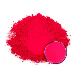 Eye Candy Mica Powder - Neon Pigment - Colorant for Epoxy - Resin - Woodworking - Soap Molds - Candle Making - Slime - Bath Bombs - Nail Polish - Cosmetic Grade - Non-Toxic (Flamingo Red, 25 Grams)