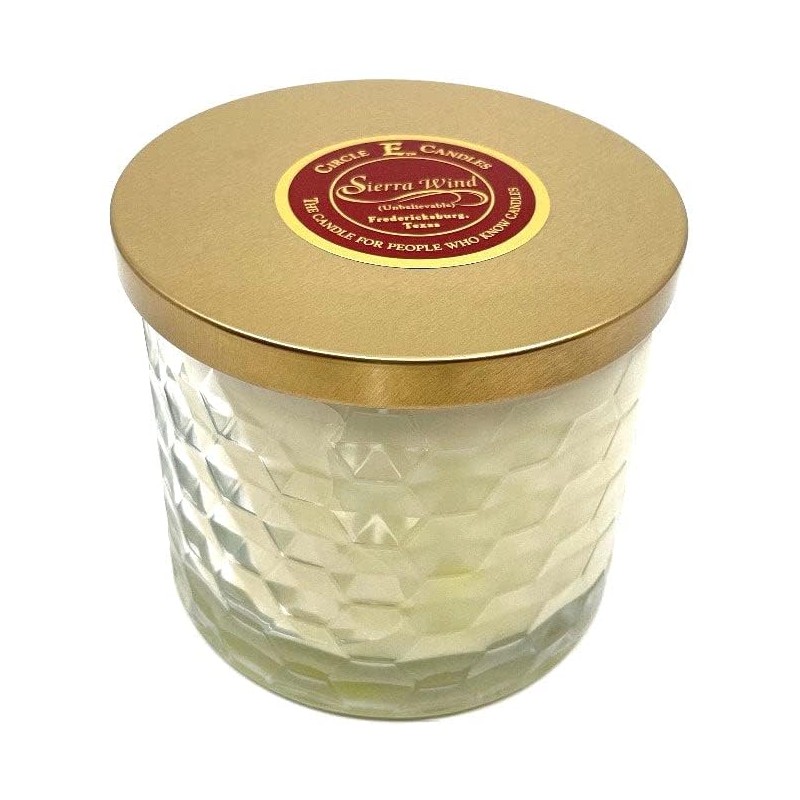 Circle E Candles, Sierra Wind Scent, Medium Size Jar Candle,