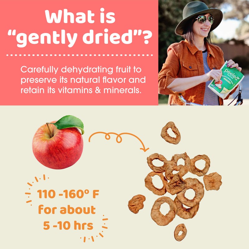 Peeled Snacks Organic Dried Fruit, Apple, 2.8 oz. – Healthy,