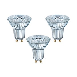 Osram LED Base PAR16 Reflektorlampe, mit GU10-Sockel, nicht dimmbar, 4,3= Ersetzt 50 Watt, 36° Ausstrahlungswinkel, Kaltweiß - 4000 Kelvin, 3er-Pack