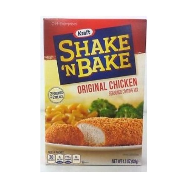 Shake 'N Bake Seasoned Coating Mix, Original Chicken, 4.5-Ounce Boxes (Pack of 12)