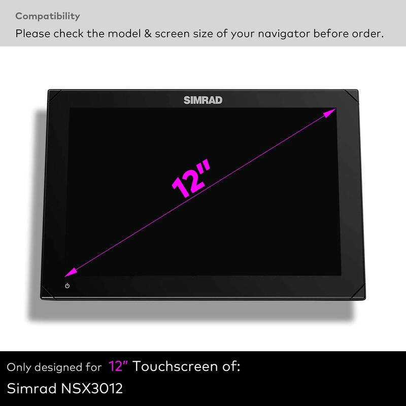 INNOSURE Premium Tempered Glass Screen Protector designed for Simrad NSX