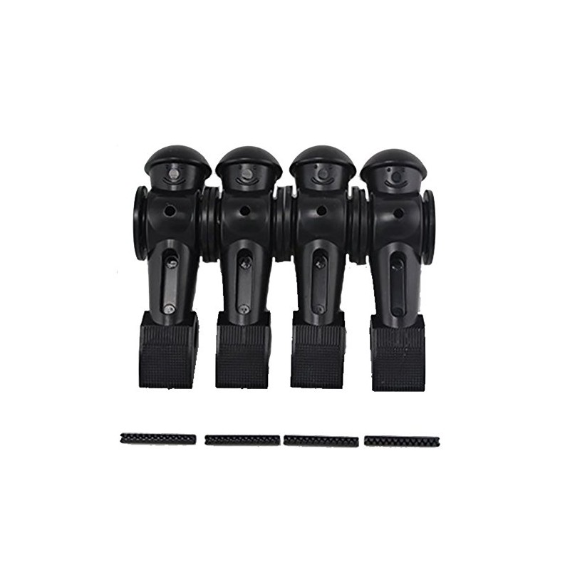 Tornado 4 Black Foosball Men Counter Balanced Pin