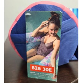 Big Joe Pool Noodle Sling Chair With Drink Multicolor Strip "NEW"