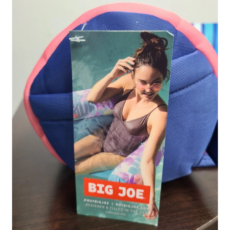 Big Joe Pool Noodle Sling Chair With Drink Multicolor Strip