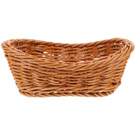 Cabilock Woven Basket Mexican Bread Fall Decor Candy Dishes Decorative Multi-function Bread Basket Fruits Baskets Desk Cosmetic Organizer Fruit Storage Basket Practical Food Basket