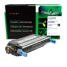 Clover Remanufactured Toner Cartridge Replacement for HP CB400A (HP 642A) | Black