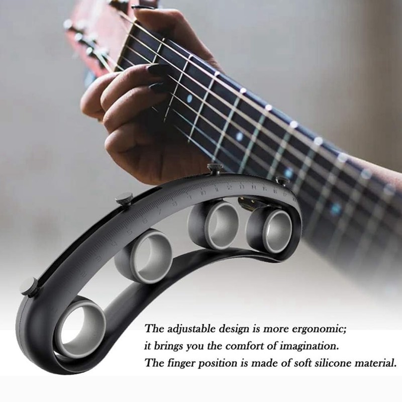 Ksrnsne Guitar Finger Expansion Finger Force Span Practing Trainer Tool,Bass